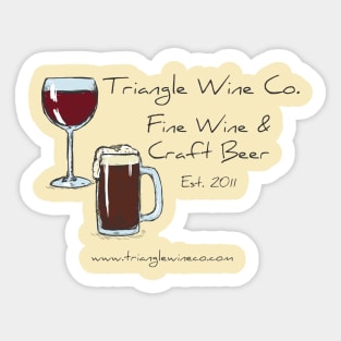 Wine Beer Sketch Sticker